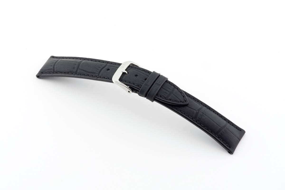 Happel Lederband Ironton 18 mm schwarz