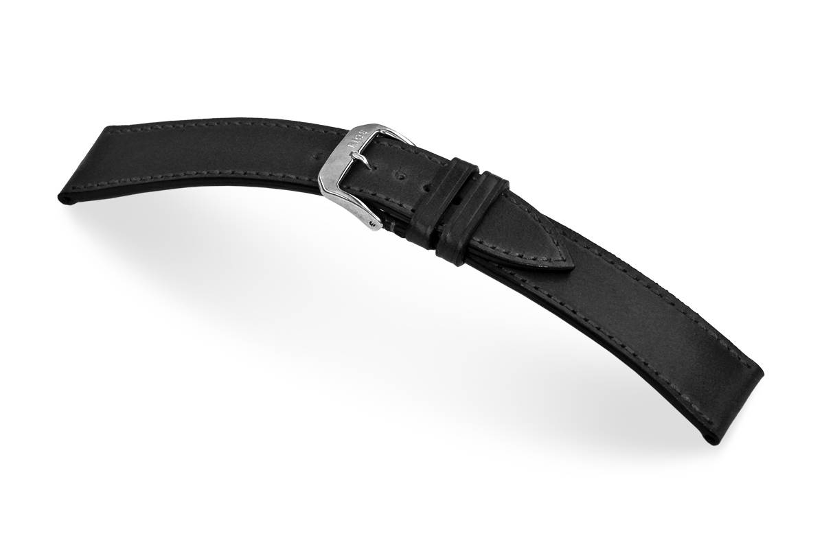 Happel Lederband Tacoma 24 mm schwarz