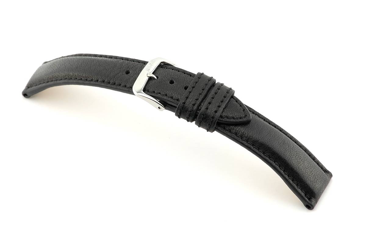 Happel Lederband Sherwood 24 mm schwarz BIO