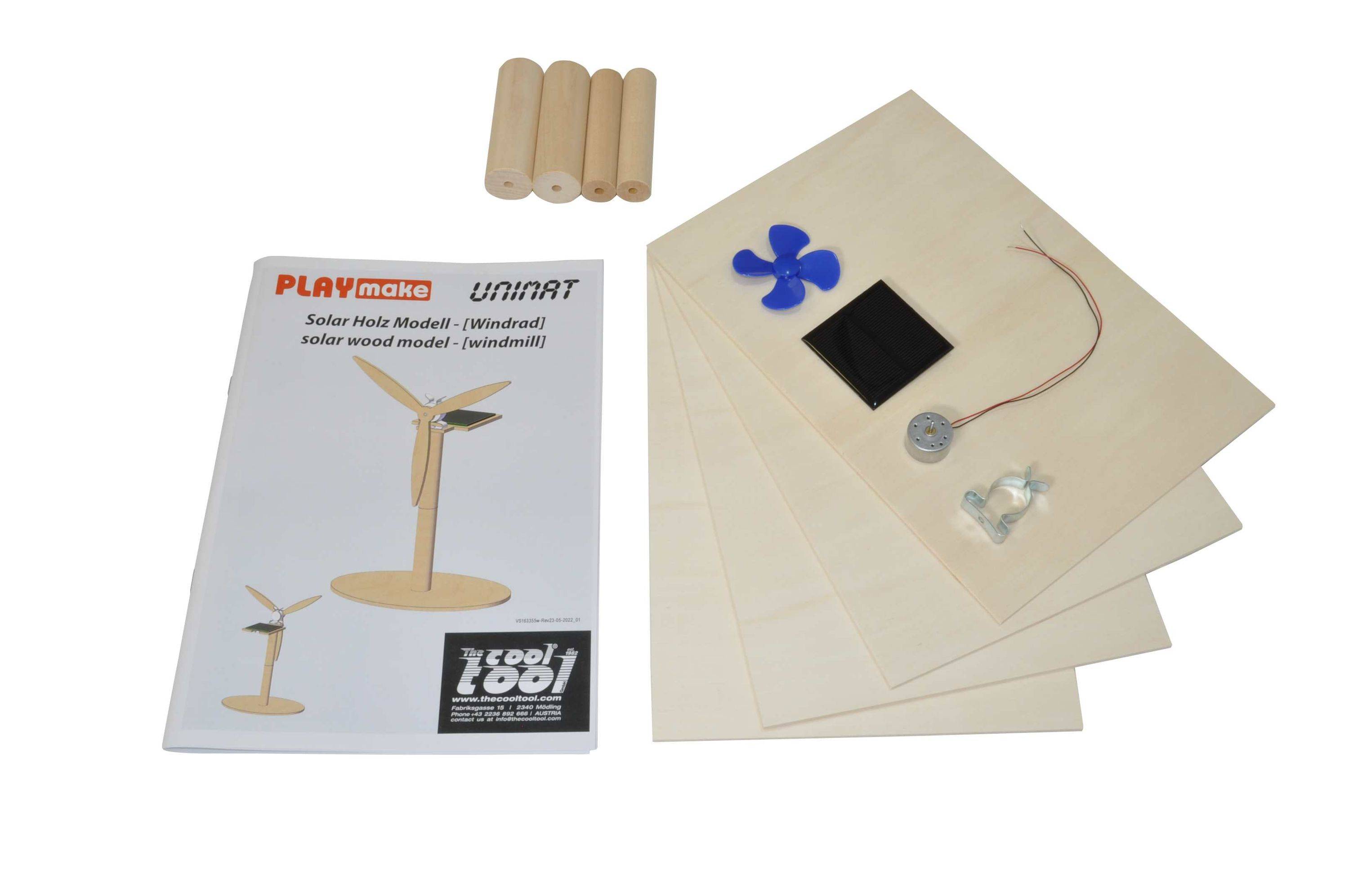 COOL TOOL PLAYMAKE/ UNIMAT Solarbausatz, 4 Motive