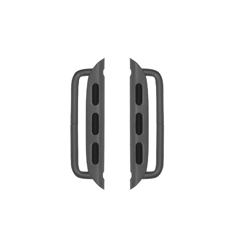Happel Connector für Apple Watch - Armband Adapter für 38/ 40/ 41mm Gehäuse, Stegbreite 22mm, graphit edelstahl