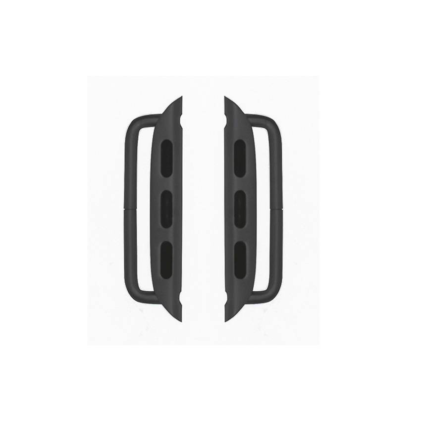 Happel Connector für Apple Watch - Armband Adapter für 42/ 44/ 45mm Gehäuse, Stegbreite 24mm, space grau aluminium