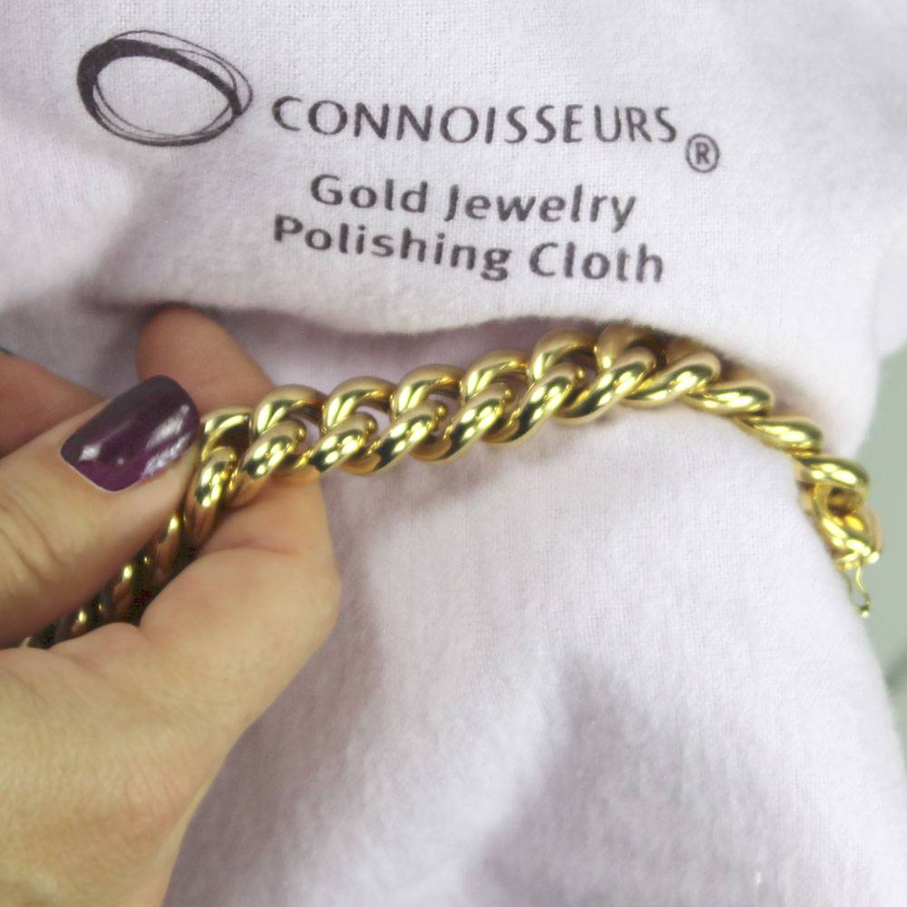 Connoisseurs Gold Putztuch, für schönen Glanz, aus Baumwolle