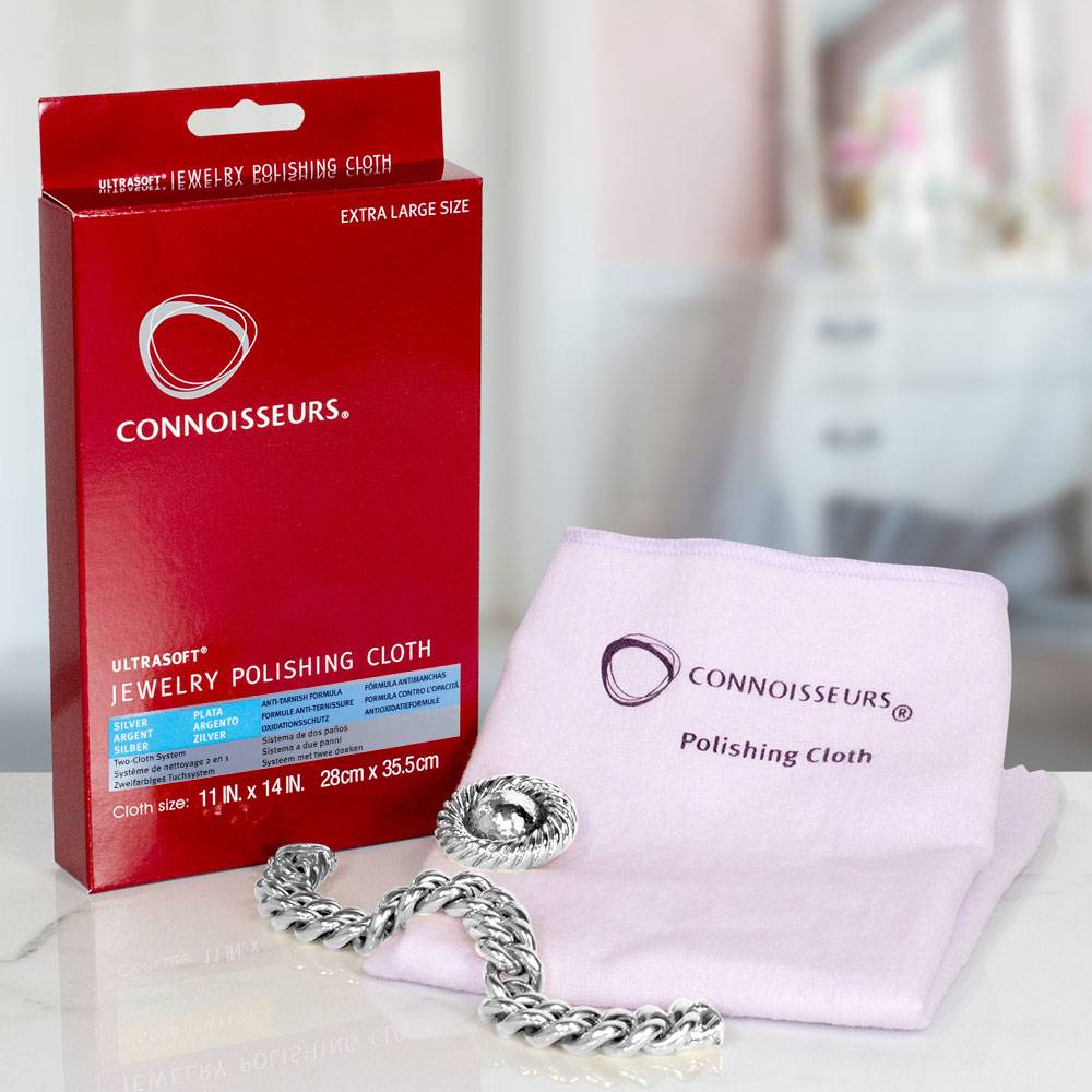 Connoisseurs Schmuck Putztuch, für schönen Glanz, aus Baumwolle