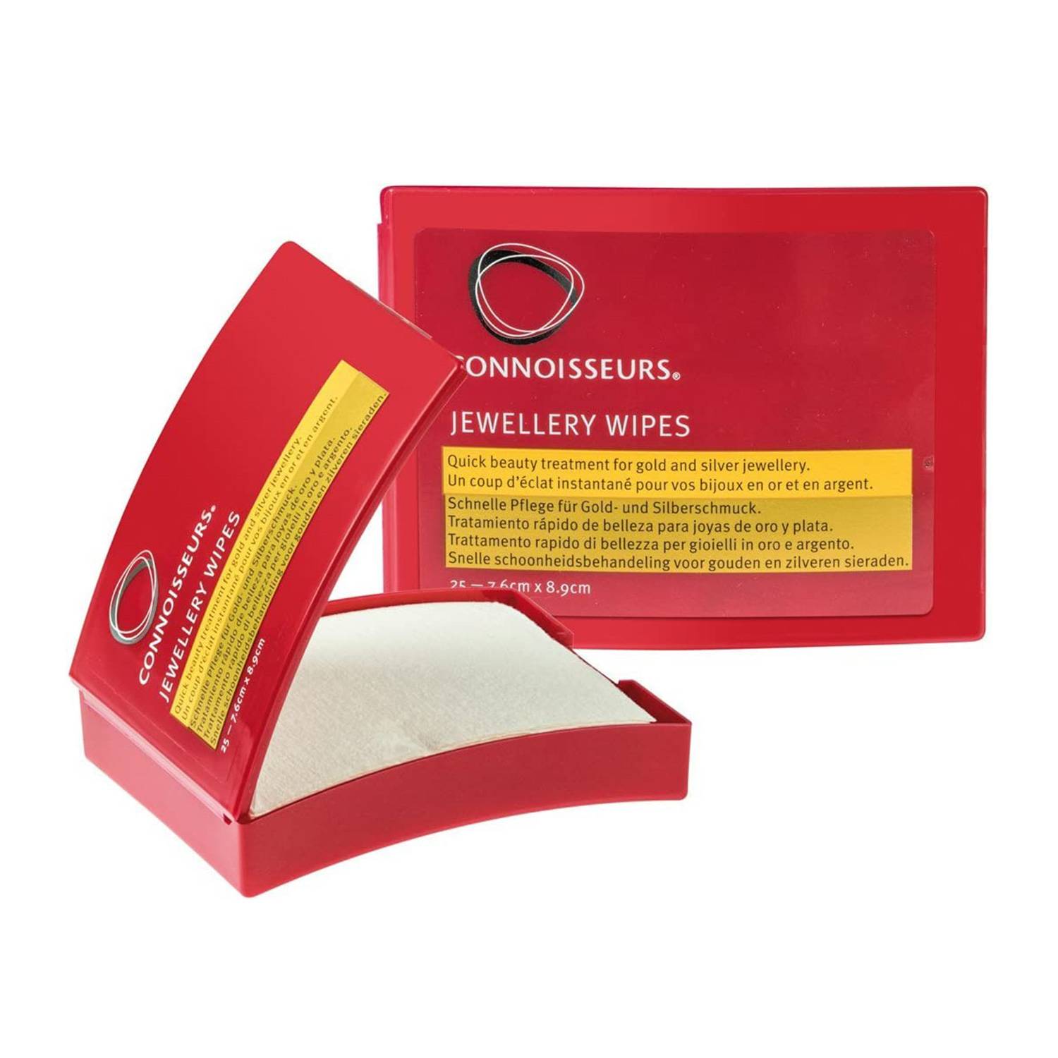 Connoisseurs Schmuckpoliertuch, für Gold und Silber, 25 Stück
