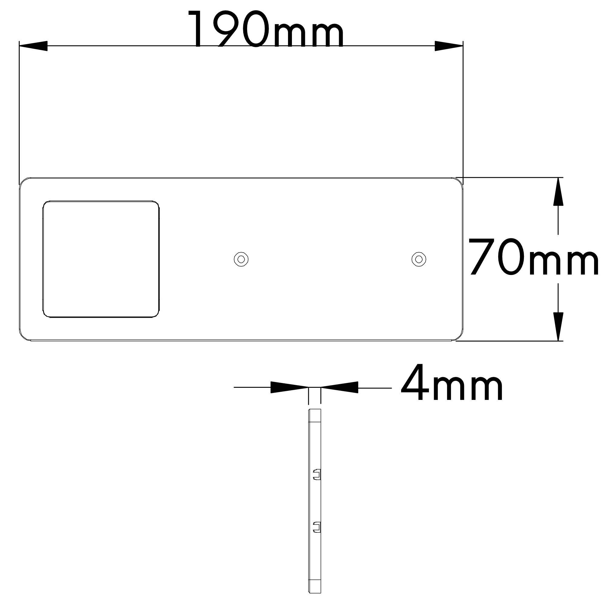 kalb | LED Unterbauleuchten silber 5W- sehr flache Küchenleuchte
