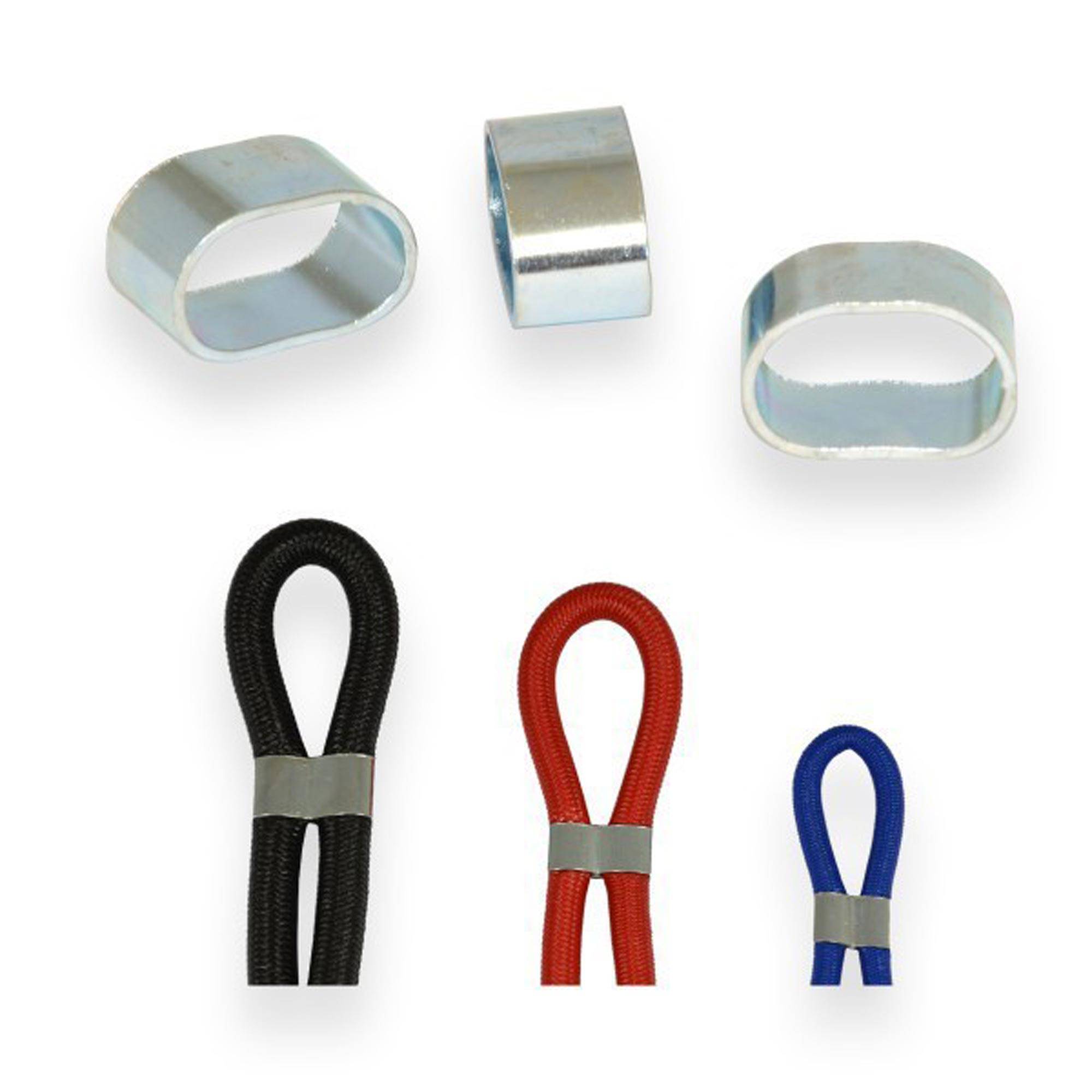 Dreamprint Expanderseil 10 m Blau 6 mm Gummiseil Gummischnur Spannseil Planenseil Gummileine elastisches Seil mit 10x Würgeklemmen