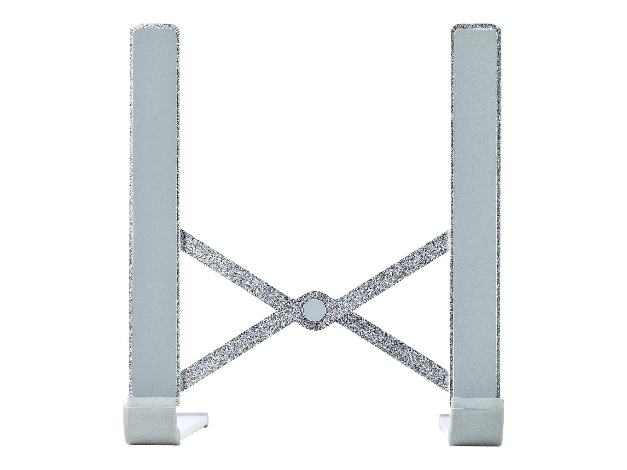 StarTech.com Foldable Laptop Riser Stand, Portable Height Adjustable Ergonomic Laptop Stand, Ventilated Aluminum Frame S