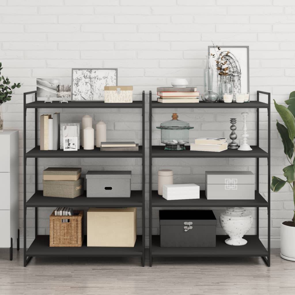 vidaXL Bücherregal-Bretter 8 Stk. Grau 80x50x1,5 cm Holzwerkstoff