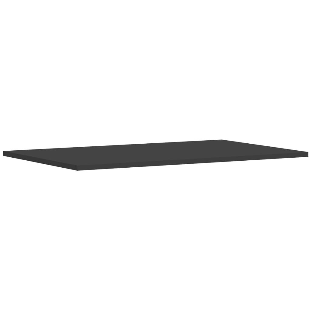 vidaXL Bücherregal-Bretter 8 Stk. Grau 80x50x1,5 cm Holzwerkstoff