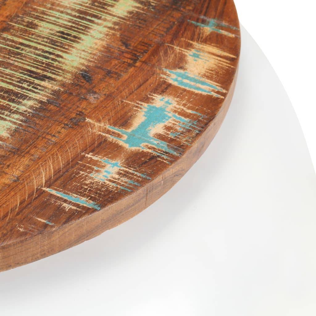 vidaXL Couchtisch Weiß 68x68x30 cm Recyceltes Massivholz