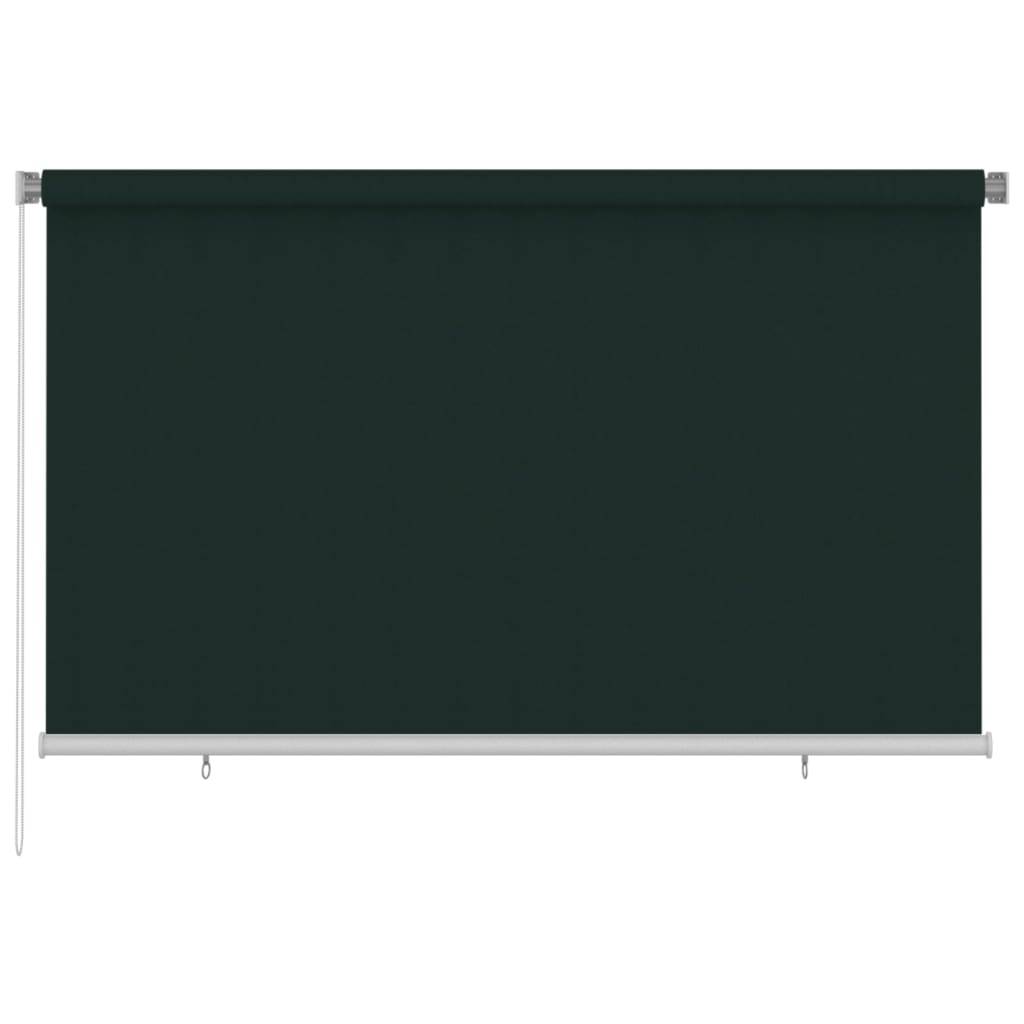 vidaXL Außenrollo 240x140 cm Dunkelgrün HDPE