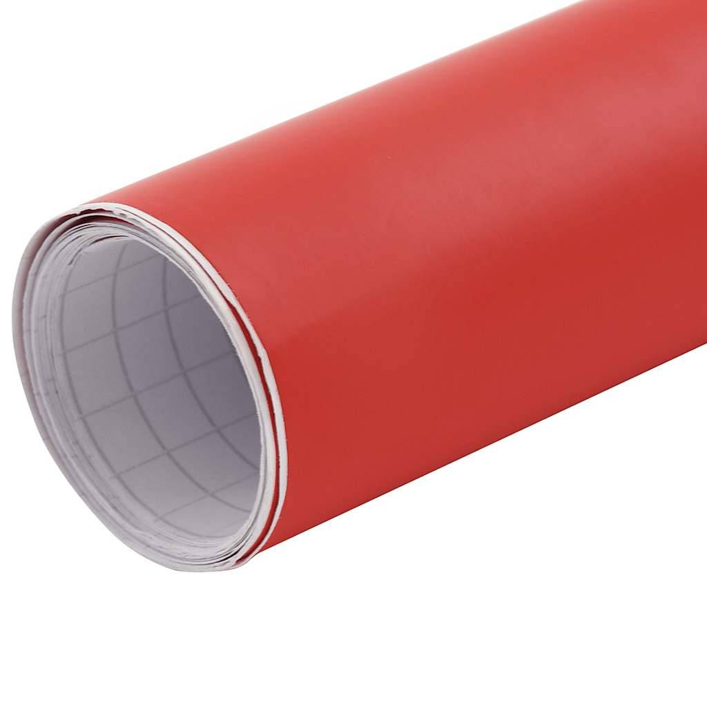 vidaXL Autofolien 2 Stk. Matt-Rot 100x150 cm