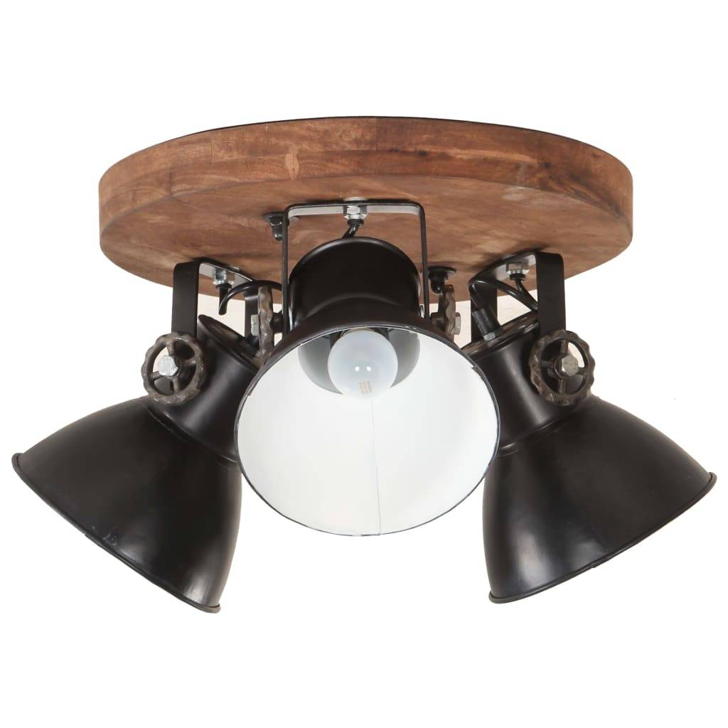 vidaXL Deckenlampe Industriestil 25 W Schwarz 42x27 cm E27