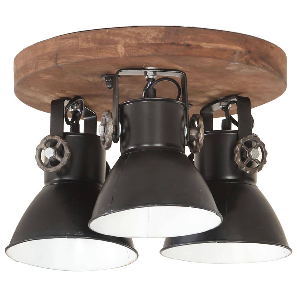 vidaXL Deckenlampe Industriestil 25 W Schwarz 42x27 cm E27