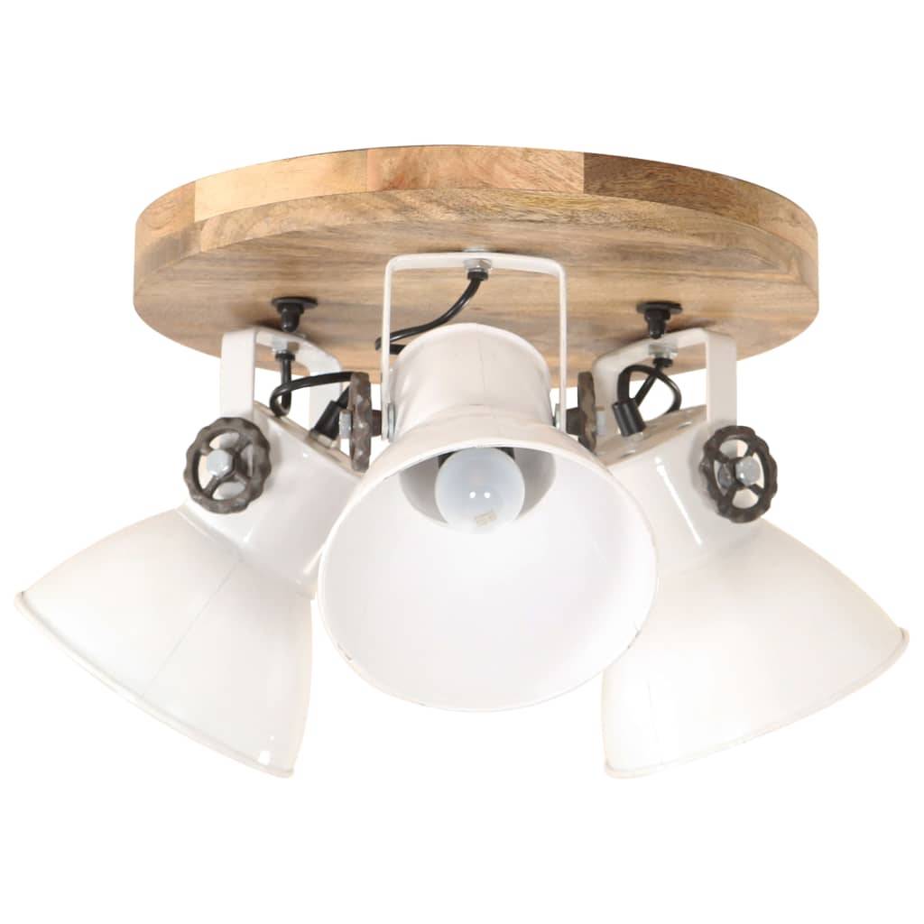 vidaXL Deckenlampe Industriestil 25 W Weiß 42x27 cm E27