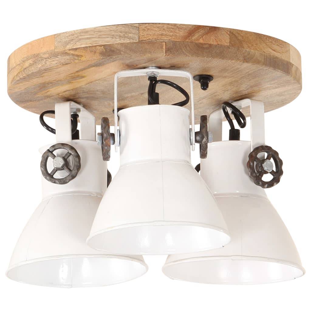 vidaXL Deckenlampe Industriestil 25 W Weiß 42x27 cm E27