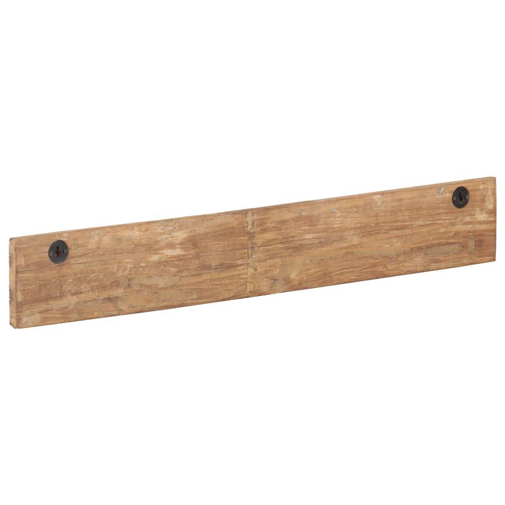 vidaXL Hakenleiste mit 5 Haken 100x2,5x15 cm Recyceltes Massivholz
