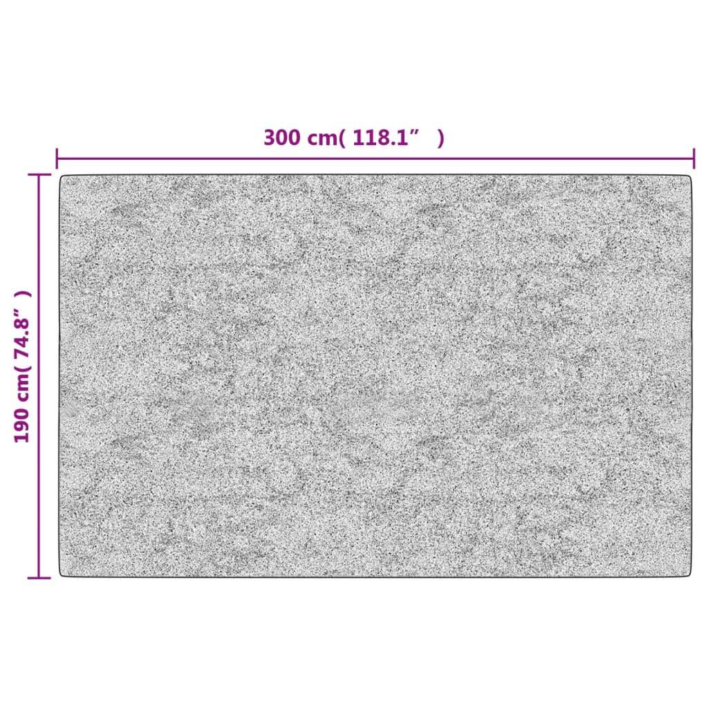 vidaXL Teppich Waschbar 190x300 cm Mehrfarbig Rutschfest