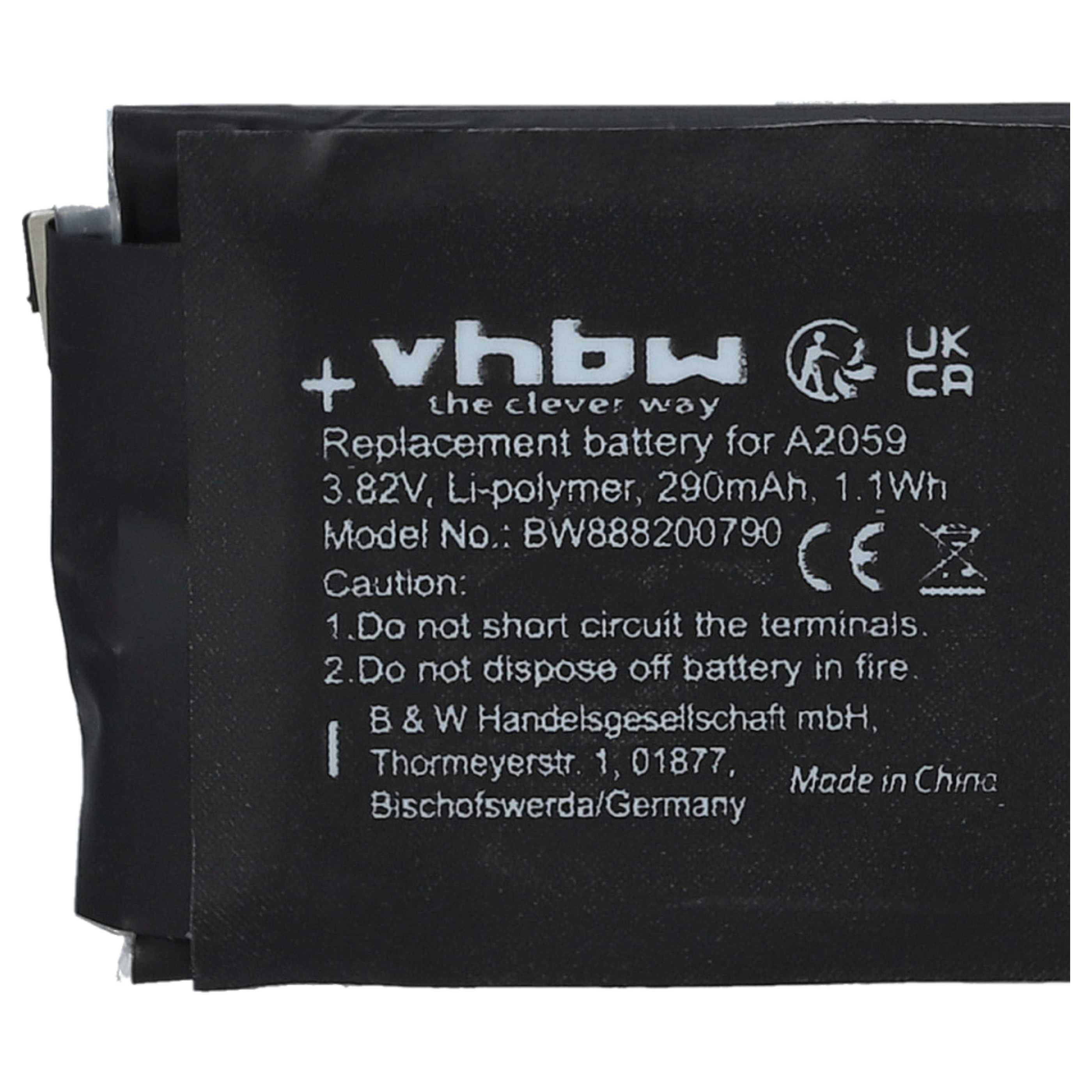 Ersatzbatterie mit Kennzeichnung „vhbw, the clever way