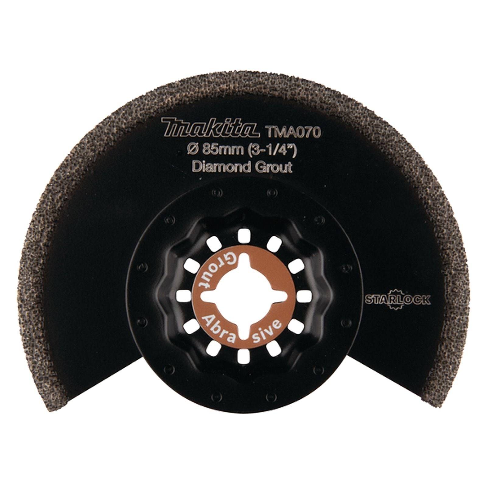 Eine kreisförmige Makita TMA070 Diamant-Fugenfräse mit einem Durchmesser von 85 mm (3-1/4