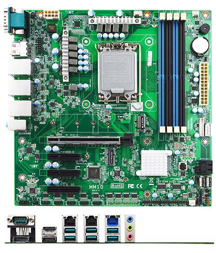 Jetway MM10-Q6700 Micro-ATX (Intel Alder Lake, LGA1700) [3x LAN, 2x HDMI, 1x COM]