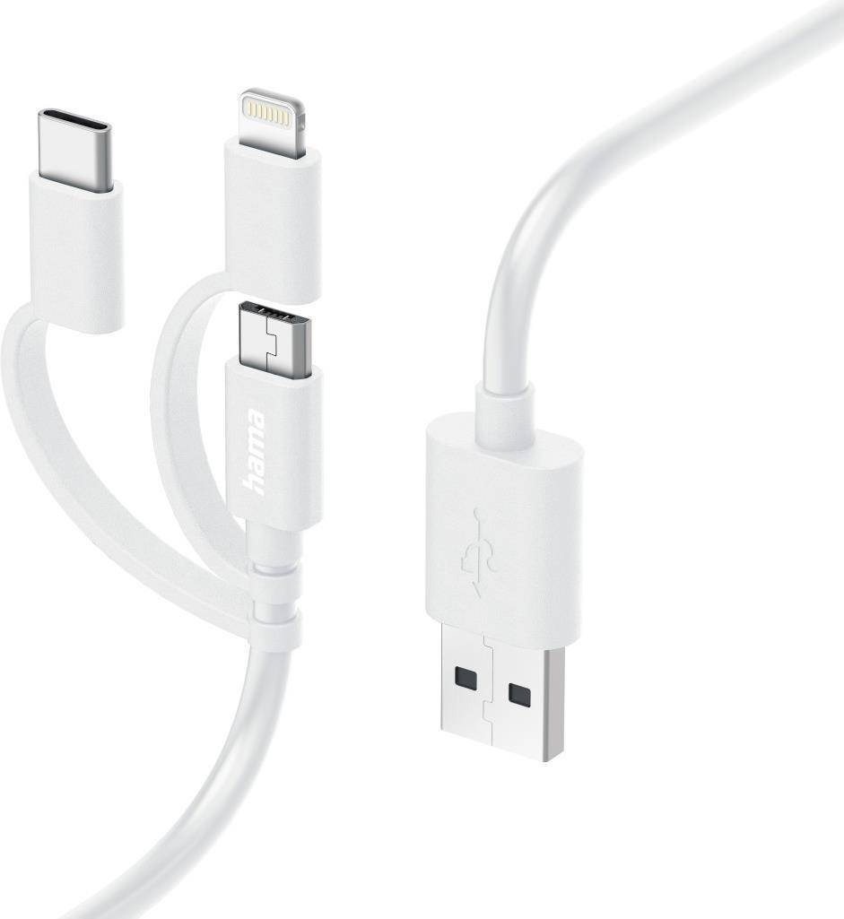 Hama 3in1 Multi-Ladekabel, USB-A