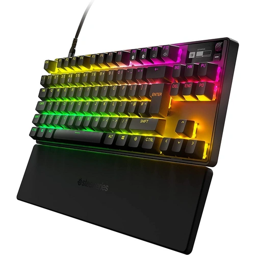 SteelSeries Apex Pro TKL (2023) - Mechanische Gaming-Tastatur – E-Sports TKL-Formfaktor – RGB – Englisch (QWERTY) Layout SteelSeries Apex Pro TKL (2023) - Mechanische Gaming-Tastatur – E-Sports TKL-Formfaktor – RGB – Englisch (QWERTY) Layout