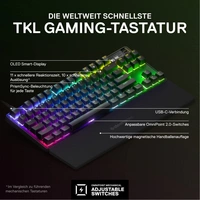 SteelSeries Apex Pro TKL (2023) - Mechanische Gaming-Tastatur – E-Sports TKL-Formfaktor – RGB – Englisch (QWERTY) Layout SteelSeries Apex Pro TKL (2023) - Mechanische Gaming-Tastatur – E-Sports TKL-Formfaktor – RGB – Englisch (QWERTY) Layout