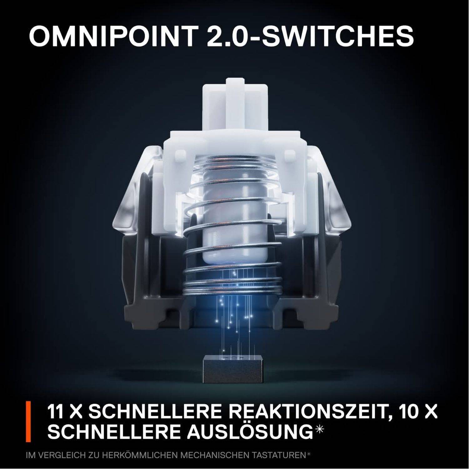 SteelSeries Apex Pro TKL (2023) - Mechanische Gaming-Tastatur – E-Sports TKL-Formfaktor – RGB – Englisch (QWERTY) Layout