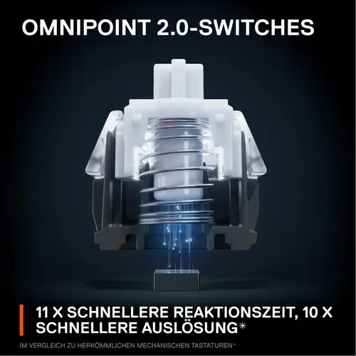 SteelSeries Apex Pro TKL (2023) - Mechanische Gaming-Tastatur – E-Sports TKL-Formfaktor – RGB – Englisch (QWERTY) Layout SteelSeries Apex Pro TKL (2023) - Mechanische Gaming-Tastatur – E-Sports TKL-Formfaktor – RGB – Englisch (QWERTY) Layout