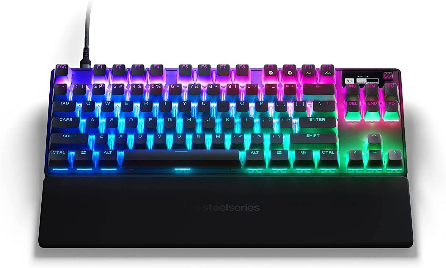 SteelSeries Apex Pro TKL (2023) - Mechanische Gaming-Tastatur – E-Sports TKL-Formfaktor – RGB – Englisch (QWERTY) Layout
