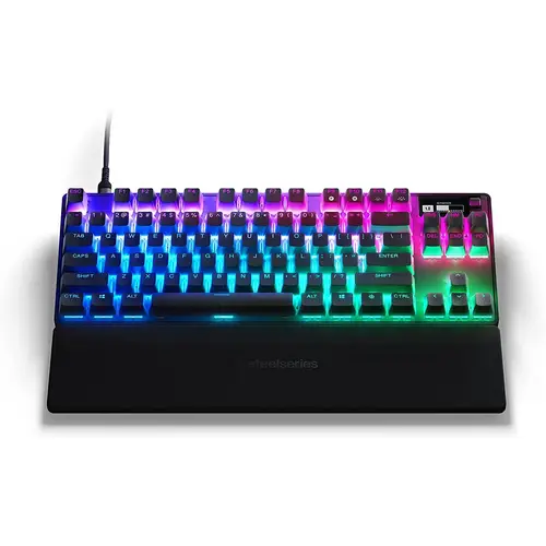 SteelSeries Apex Pro TKL (2023) - Mechanische Gaming-Tastatur – E-Sports TKL-Formfaktor – RGB – Englisch (QWERTY) Layout SteelSeries Apex Pro TKL (2023) - Mechanische Gaming-Tastatur – E-Sports TKL-Formfaktor – RGB – Englisch (QWERTY) Layout