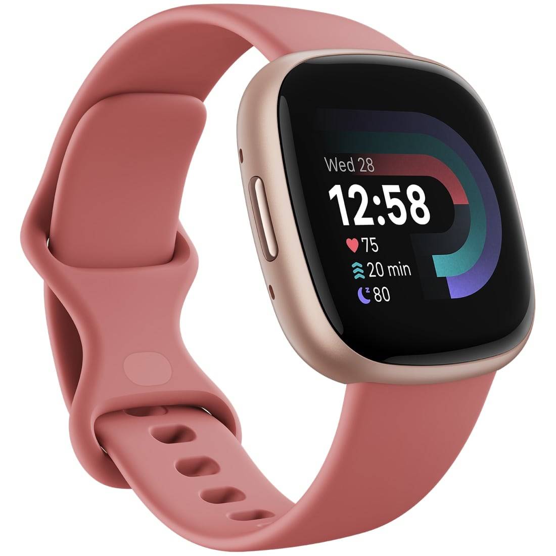 FITBIT Smartwatch Versa 4 Sandrosa/Aluminium in Kupferrose