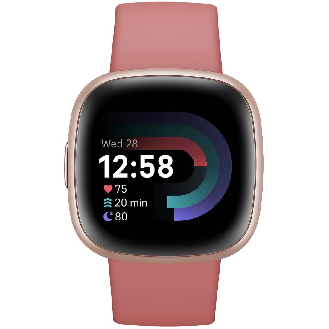 FITBIT Smartwatch Versa 4 Sandrosa/Aluminium in Kupferrose