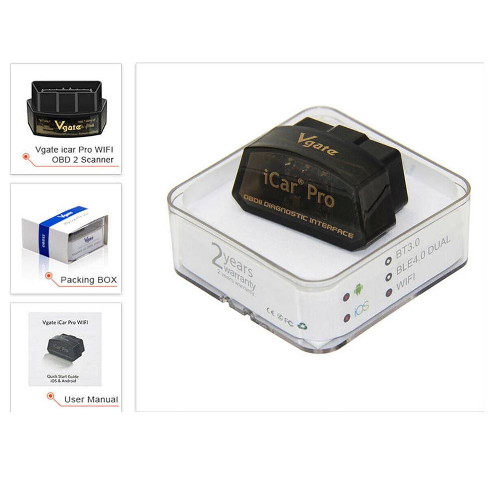 Vgate Android iOs Windows WLAN WiFI EOBD OBDII 2 KFZ Auto Check Diagnose