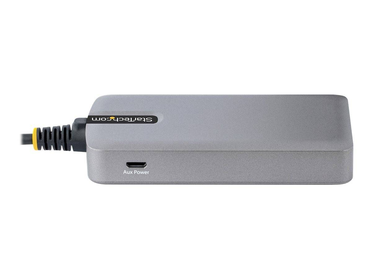 StarTech.com 4-Port USB Hub, USB 3.0 5Gbps, Bus Powered, USB-A to 4x USB-A Hub with Optional Auxiliary Power Input, Port