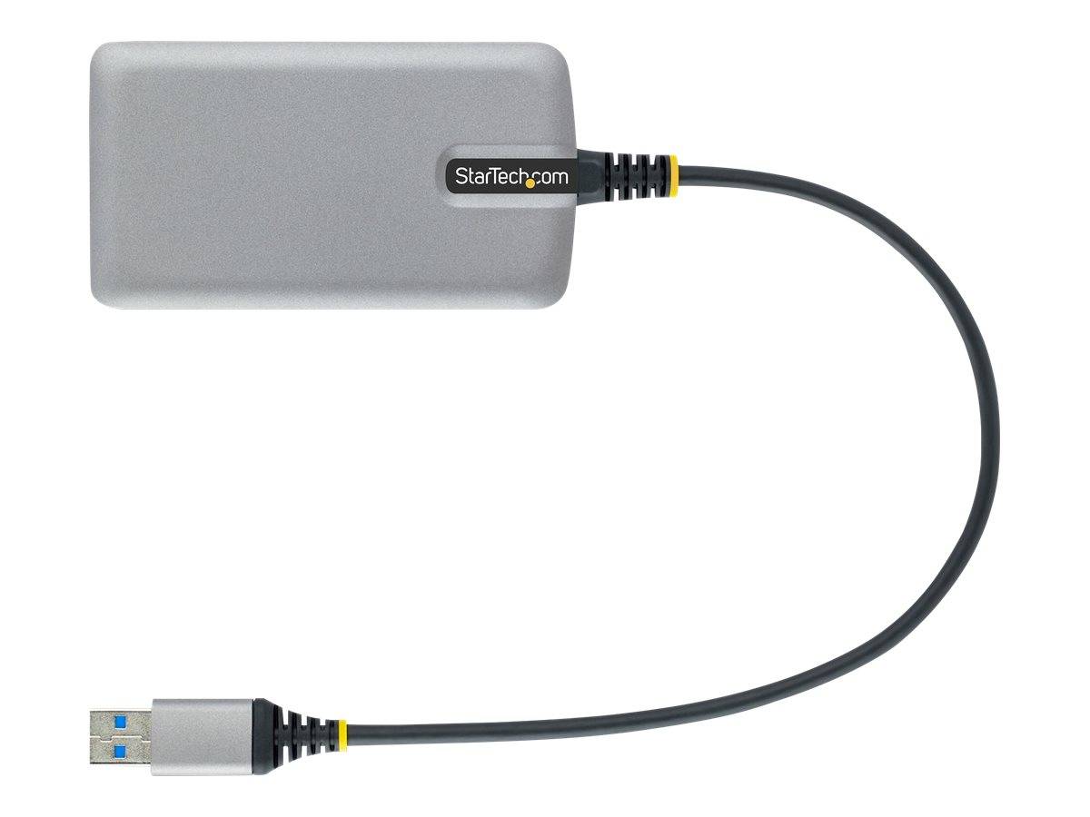 StarTech.com 4-Port USB Hub, USB 3.0 5Gbps, Bus Powered, USB-A to 4x USB-A Hub with Optional Auxiliary Power Input, Port