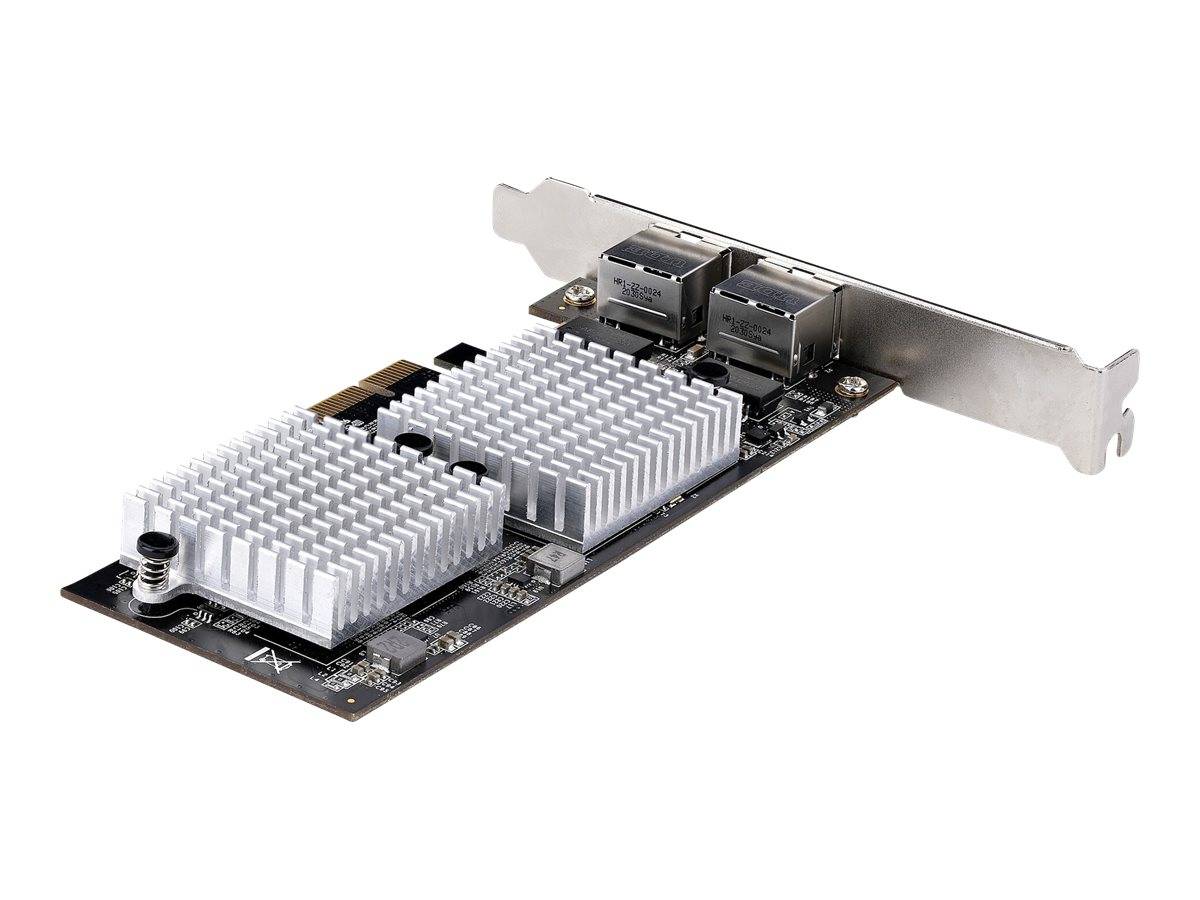 StarTech.com 2-Port 10Gbps PCIe Network Adapter Card, Network Card for PCs/Servers, Full-Height/Low-Profile PCIe Etherne