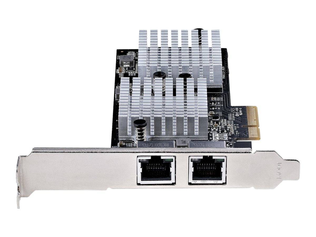 StarTech.com 2-Port 10Gbps PCIe Network Adapter Card, Network Card for PCs/Servers, Full-Height/Low-Profile PCIe Etherne