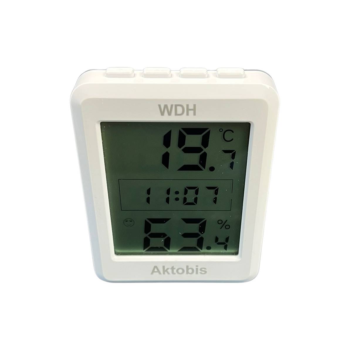 WDH Thermo-Hygrometer mit Uhr und Datum WDH-TH205