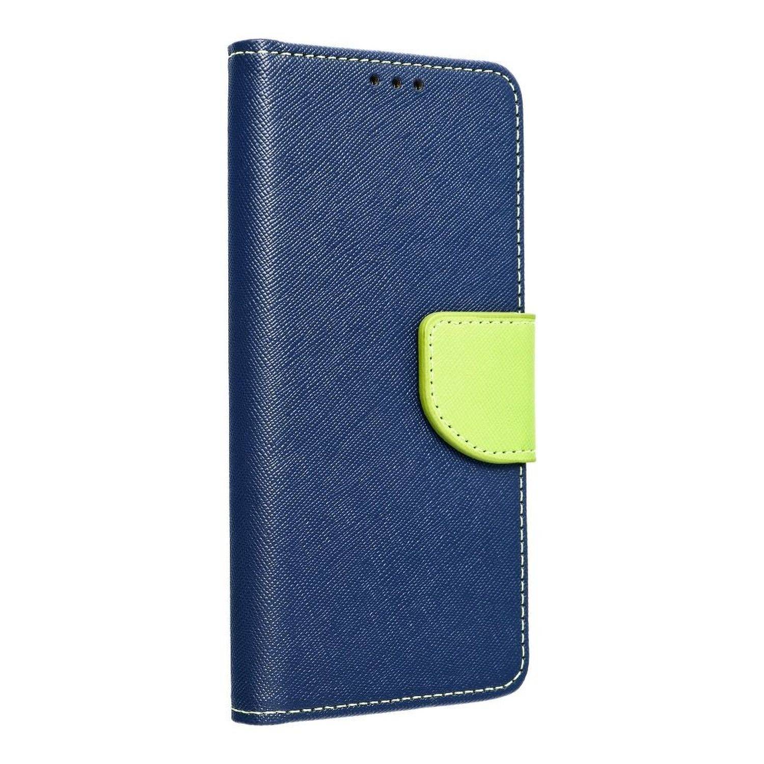Buch Tasche "Fancy" kompatibel mit SAMSUNG GALAXY M13 4G Handy Hülle Brieftasche mit Standfunktion, Kartenfach Blau-Grün