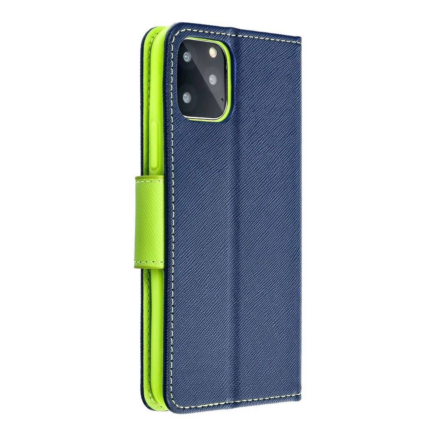 Buch Tasche "Fancy" kompatibel mit SAMSUNG GALAXY M13 4G Handy Hülle Brieftasche mit Standfunktion, Kartenfach Blau-Grün