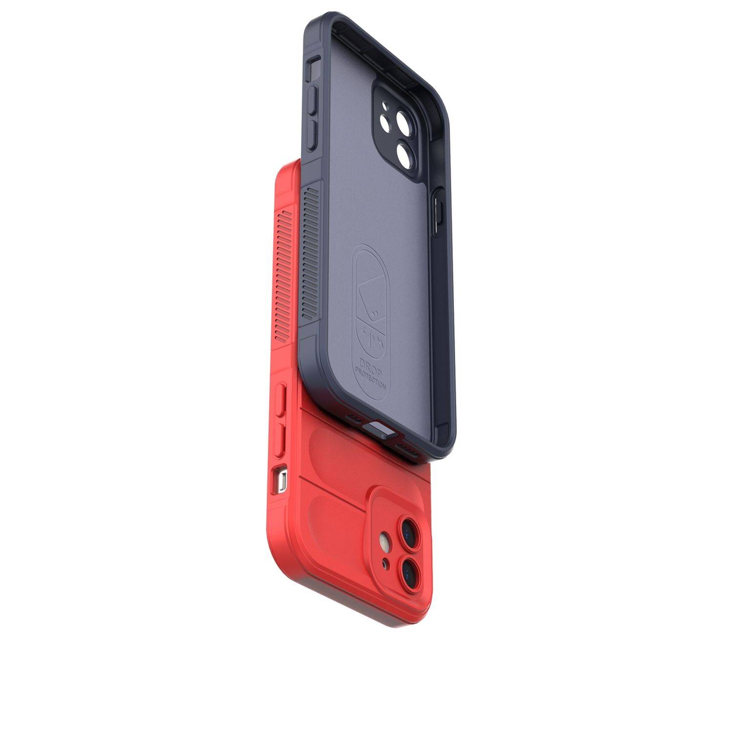 Magic Shield Case Bumper Cover Hülle Kameraschutz kompatibel mit Samsung Galaxy A13 5G Rot