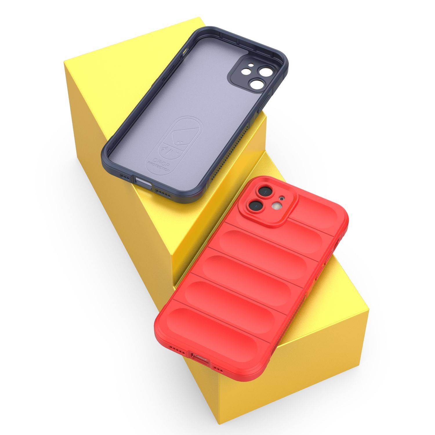 Magic Shield Case Bumper Cover Hülle Kameraschutz kompatibel mit Samsung Galaxy A13 5G Rot