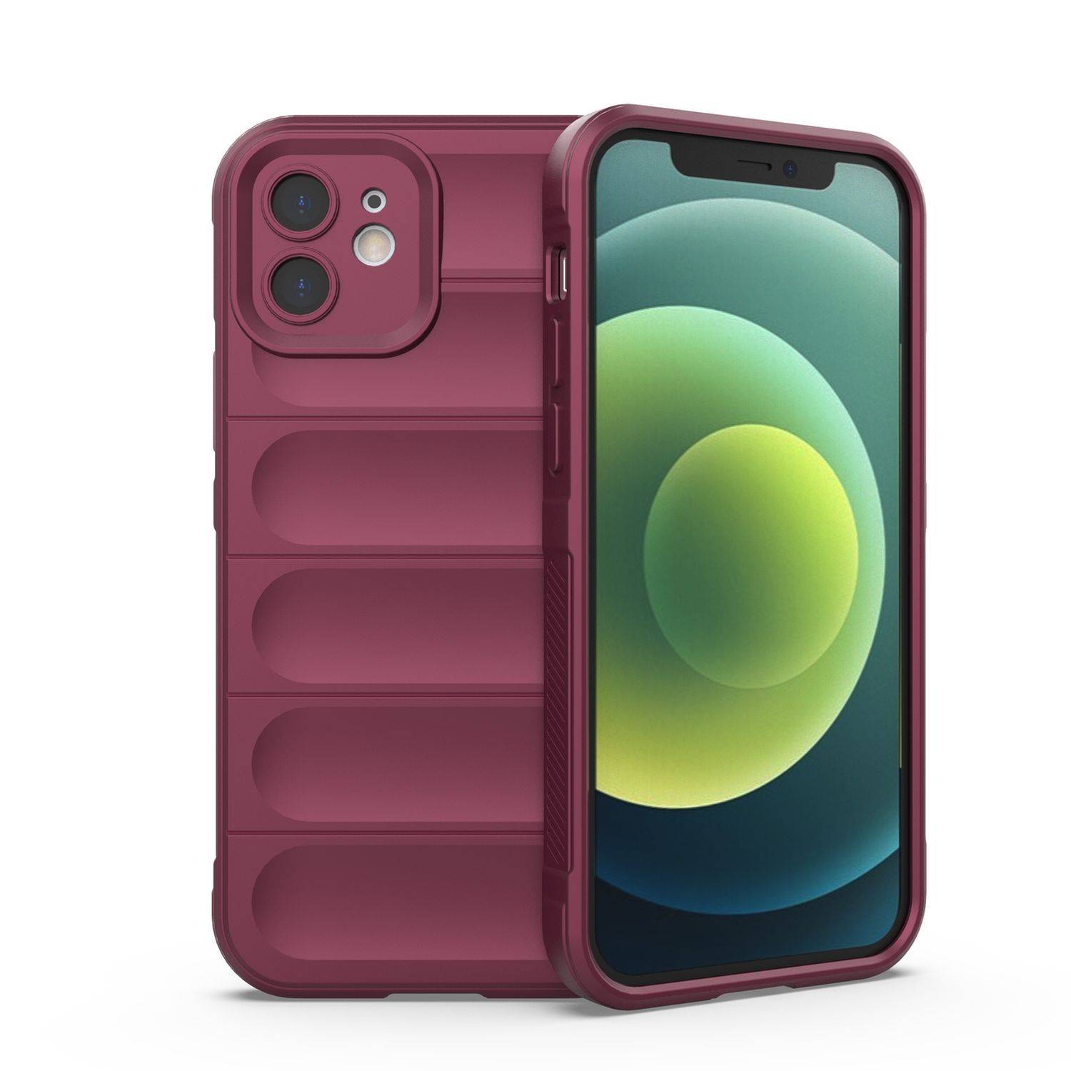 Magic Shield Case Bumper Cover Hülle Kameraschutz kompatibel mit Samsung Galaxy A33 5G Burgunder