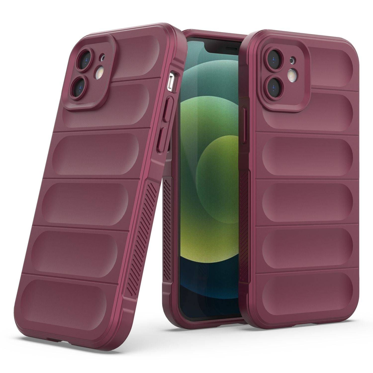 Magic Shield Case Bumper Cover Hülle Kameraschutz kompatibel mit Samsung Galaxy A33 5G Burgunder
