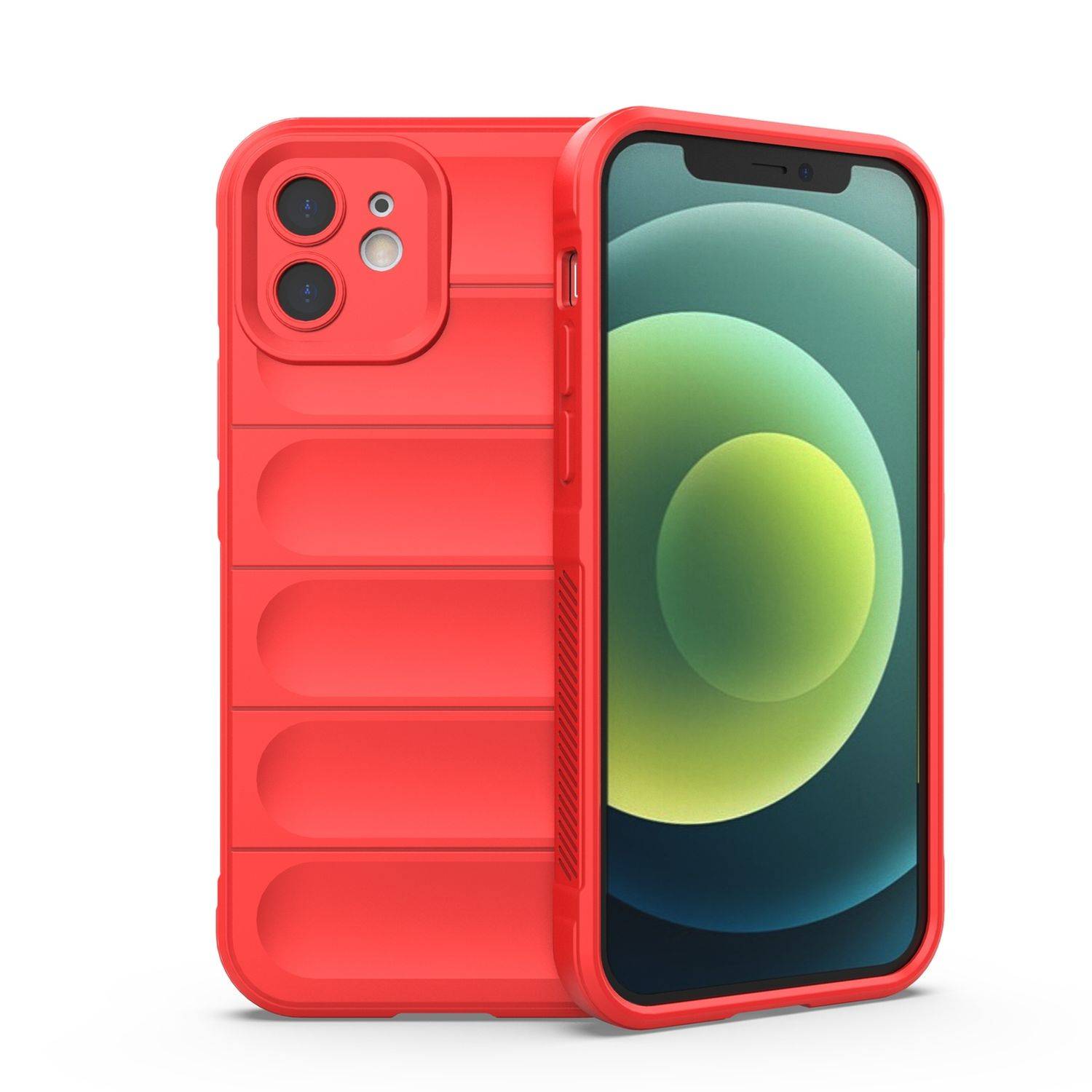 Magic Shield Case Bumper Cover Hülle Kameraschutz kompatibel mit Samsung Galaxy A33 5G Rot