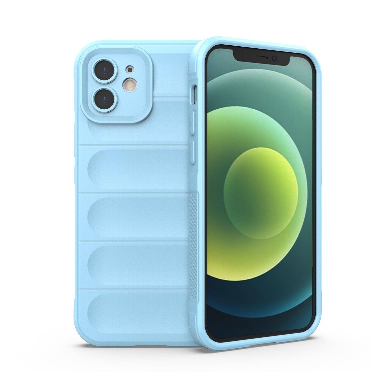 Magic Shield Case Bumper Cover Hülle Kameraschutz kompatibel mit Xiaomi Redmi Note 11 Hellblau