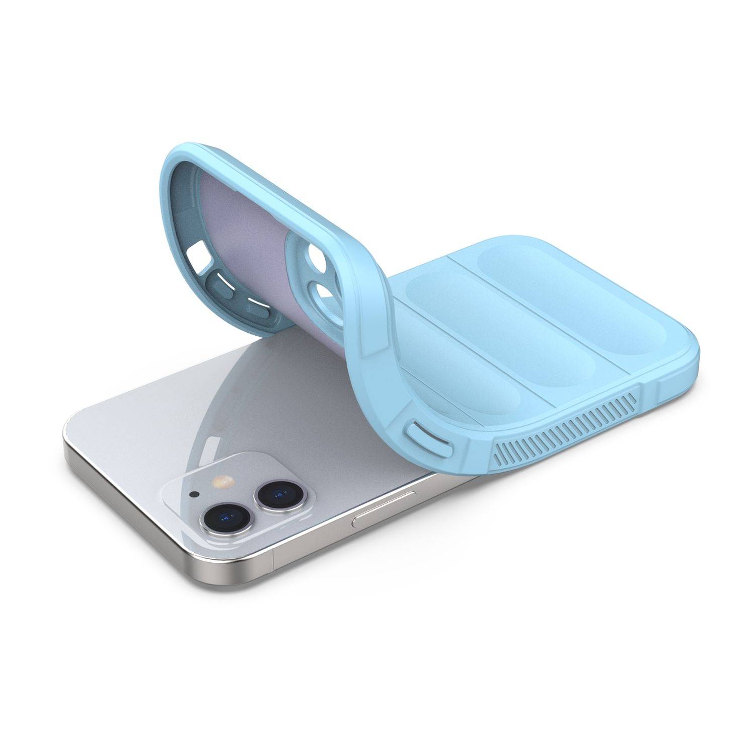 Magic Shield Case Bumper Cover Hülle Kameraschutz kompatibel mit Xiaomi Redmi Note 11 Hellblau